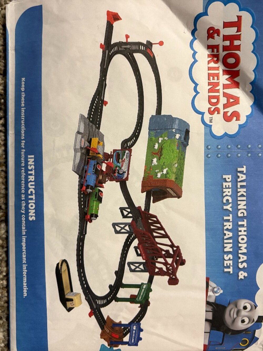 Thomas Friends Talking Thomas Percy Train Set Complete Track Missing Engines